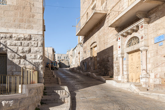 The Intifada street in Bayt Jala, a suburb of Bethlehem. in Palestine