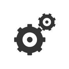 gear settings icon vector illustration for website and graphic design symbol