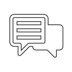 Fototapeta premium message bubble icon vector illustration for website and graphic design symbol