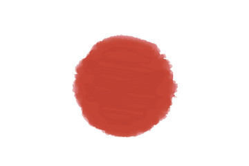 Filling round paint. Color, Japanese flag, etc.  .  ペイントの丸い塗りつぶし。カラー、日本国旗など　