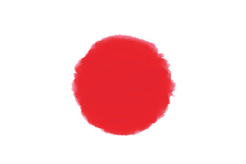 Filling round paint. Color, Japanese flag, etc.  .  ペイントの丸い塗りつぶし。カラー、日本国旗など　