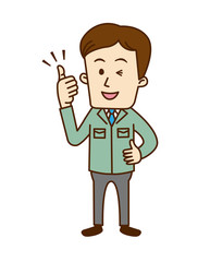 04_03_若者B_男性_グッドサイン