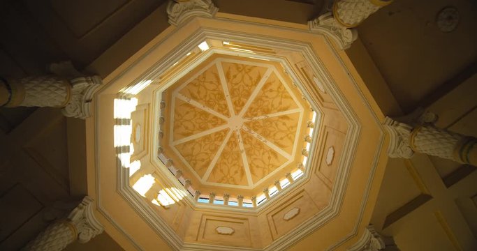 Dome - entrance to the Chorsu bazaar in the old town of Tashkent Uzbekistan Central Asia.