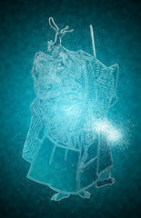 浮世絵　歌舞伎役者　その41　氷バージョン