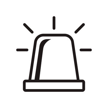 recommend clip art: Siren icon in trendy outline style design. Vector graphic illustration. Suitable for website design, logo, app, and ui. Editable vector stroke. EPS 10.
