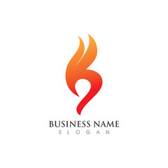 Fire flame Logo Template vector icon Oil, gas and energy logo concept