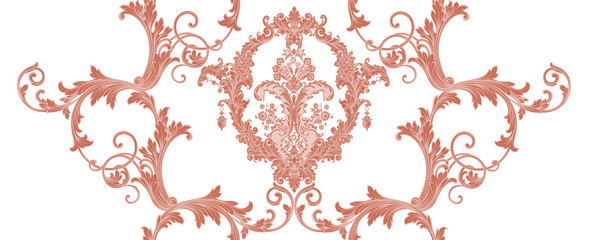 Sewing fabric with Exquisite baroque design, rococo design, suitable ...