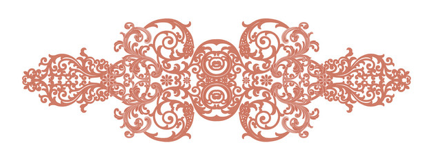 Exquisite baroque design, rococo design, suitable for textile clothing and wallpaper design