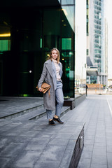 Business Women Style. Woman Going To Work