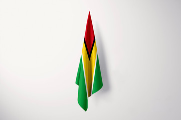 Guyana Flag Hanging Isolated with Copy Space - 3D Illustration