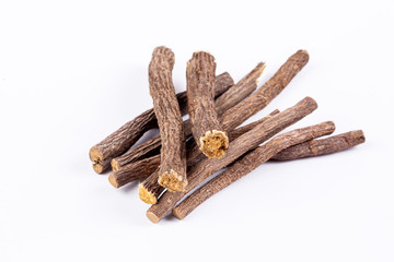 Licorice on the white background