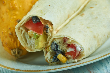 Southwest Chicken Hummus Wrap