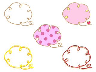 吹き出しのセット