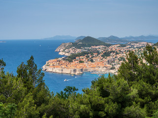 Fototapeta na wymiar View of Dubrovnik from above