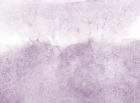 Watercolor textured background with natural paper textures, hand-painted watercolour splashes and Lavender Frost Color blobs. Artistic design element with magic forest, landscape silhouette and mist.