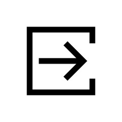 arrow open page icon trendy flat design