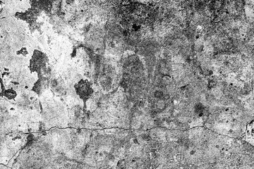 Texture of a concrete wall with cracks and scratches which can be used as a background