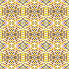 Raster colorful pattern abstract geometric hand drawn textile background texture