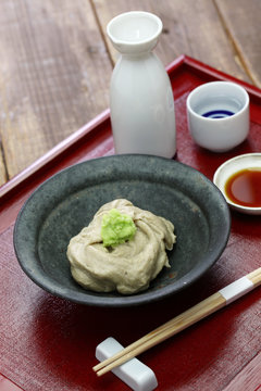 sobagaki  is  a  japanese dish of boiled fresh buckwheat flour, like a polenta.