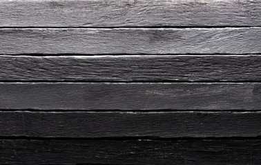 Obraz premium black colour wood texture background 