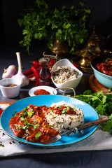 Indian Chicken Tikka Masala with wild rice
