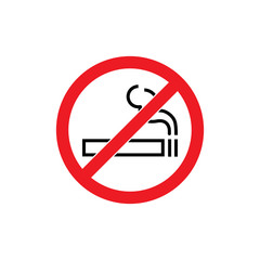 no smoking area icon vector illustration