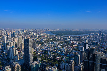 Fototapeta premium Vue panoramique de jour sur Bangkok