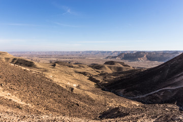 Fototapeta na wymiar endlles desert landscape top view