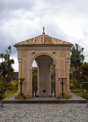 The symbolic burial place (cenotaph) of the Apostle Matthias with an erected chapel is located on the territory of the Gonio Georgia fortress.