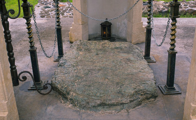 The symbolic burial place (cenotaph) of the Apostle Matthias with an erected chapel is located on...