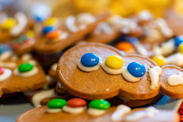 cookies with icing and sprinkles