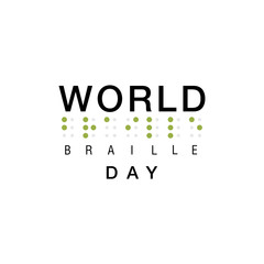 Design for annual celebration of World Braille Day (January 4)