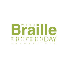 Design for annual celebration of World Braille Day (January 4)