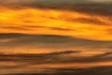 sunset over the sea