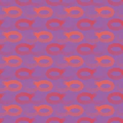 Fototapeten Colorful geometric seamless pattern print background design. © Doeke