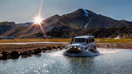 river traverse in Iceland