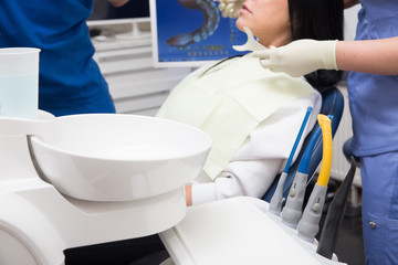 Dentistry, dentist and patient. Dental office.