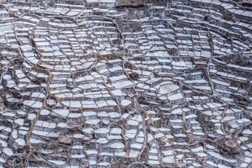 Maras salt mine in Peruvian andes