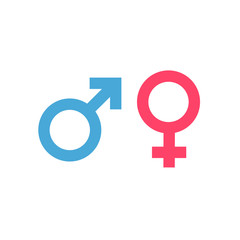 Icons and symbols for Male and female