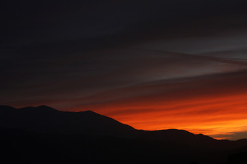 Mediterranean sunsets in the island of Crete