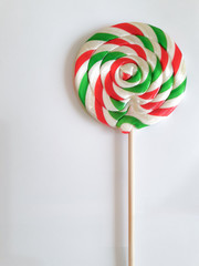 Christmas stick of high stick with white background