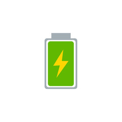 Obraz premium Battery charge indicator icons, vector graphics