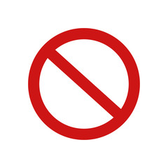 Not Allowed icon. flat illustration of Not Allowed vector icon for web
