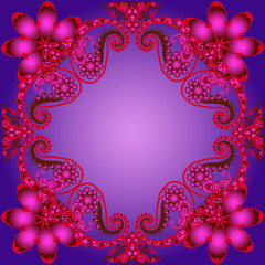   Beautiful seamless pattern for wallpaper on the wall.