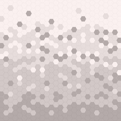 The coloring of the polygons hexagons