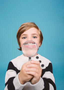 Cute Boy In Studio