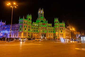 Fototapeta na wymiar Ayuntamiento de Madrid, España