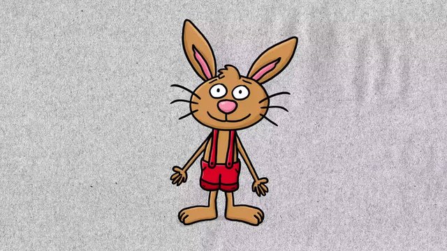 Osterhase Cartoon Animation