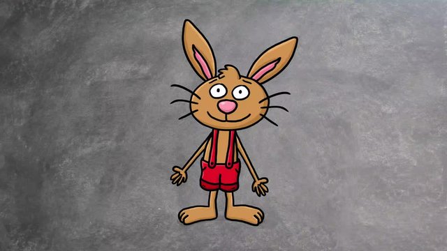 Osterhase Cartoon Animation