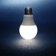led bulb included on a dark background.